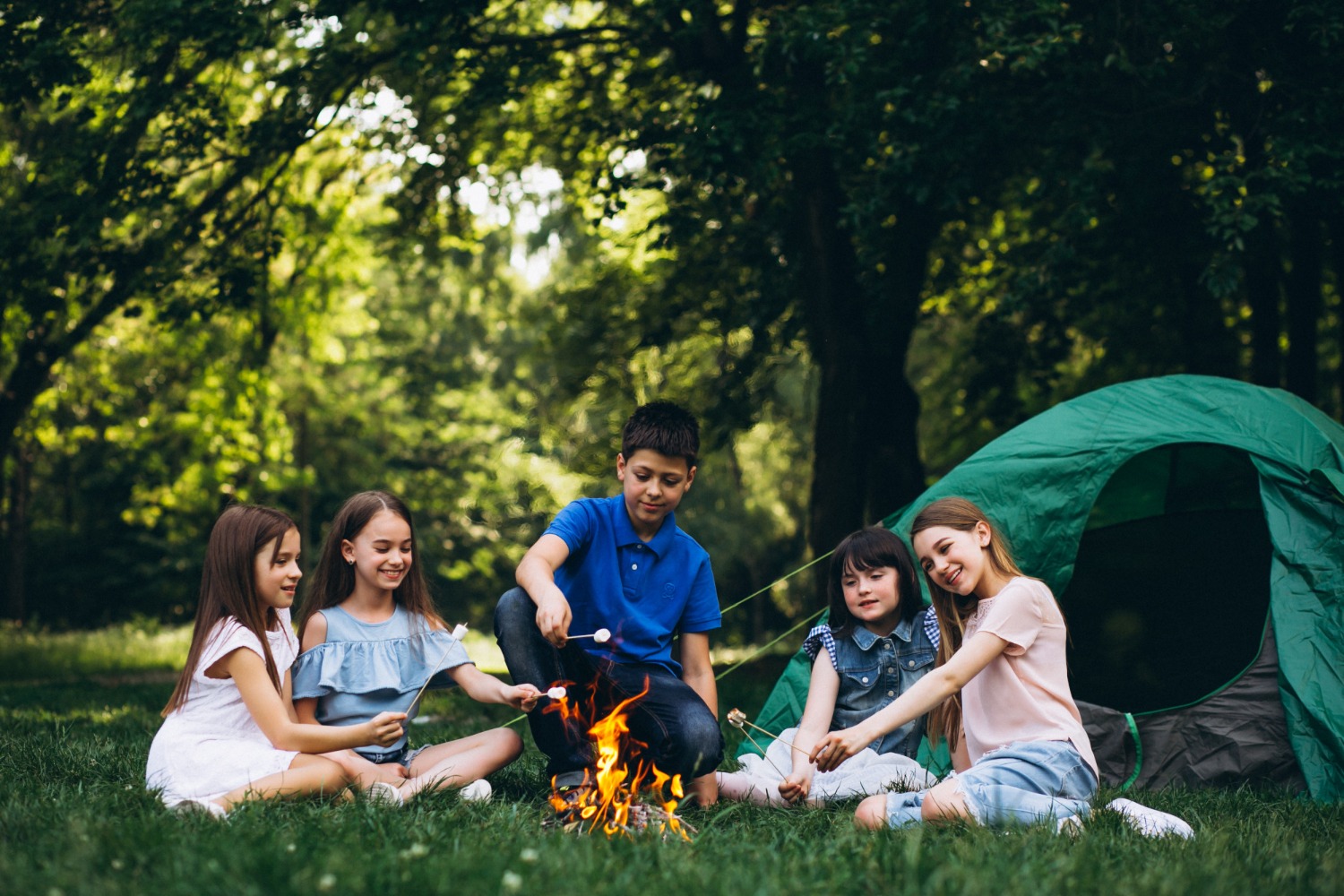 group-kids-forest-by-bonfire-with-mushmellows